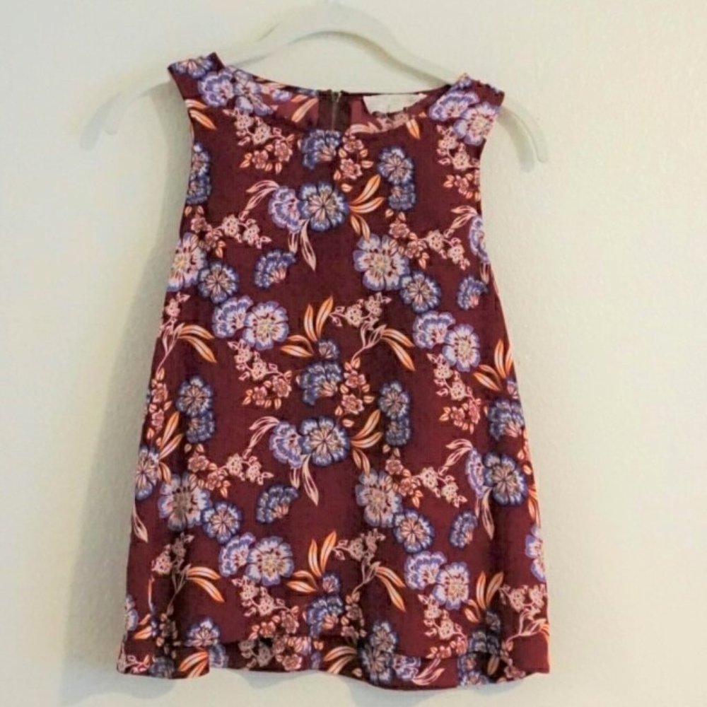 Pink Republic Red Floral Tank Top